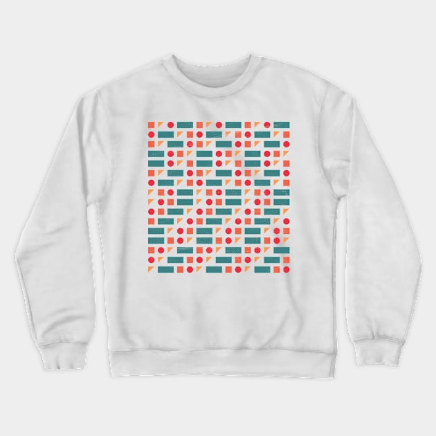 Simple Shapes Code Crewneck Sweatshirt by freshinkstain